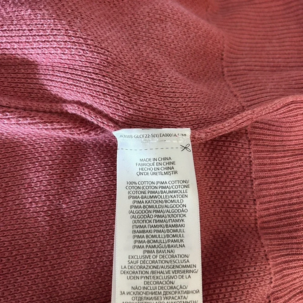 Polo Ralph Lauren Quarter Zip‎ Men's Sweater Size XL Coral Preppy Pima Cotton